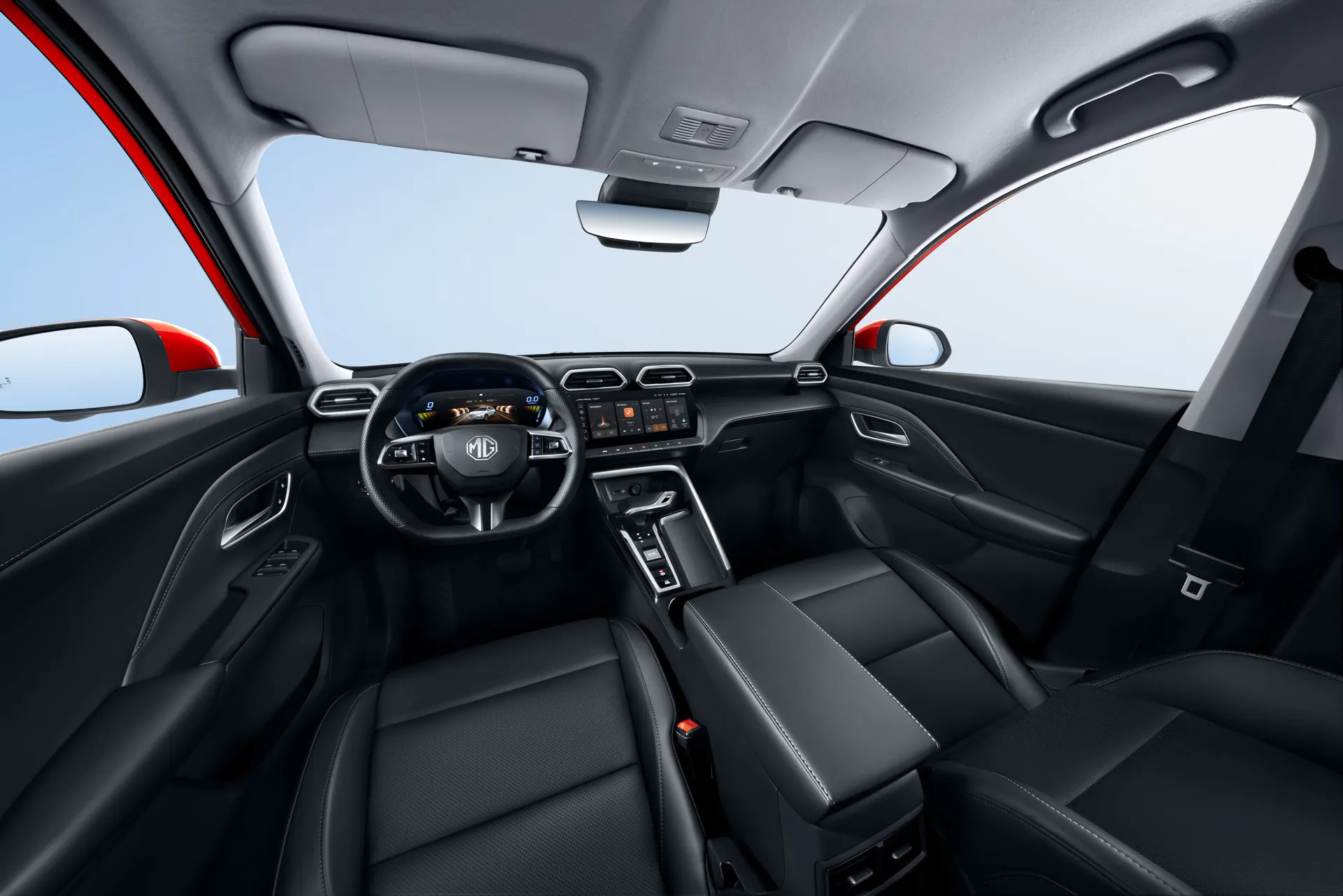 MG ZS interior panorámico