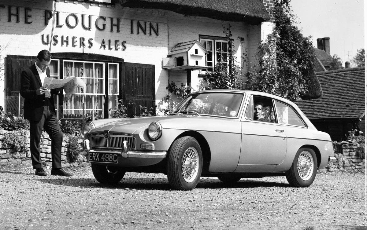 MGA Roadster clásico, años 1950